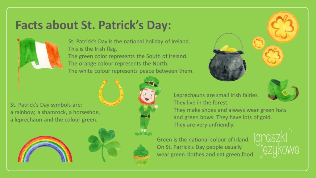 St. Patrick's Day czytanka dla dzieci